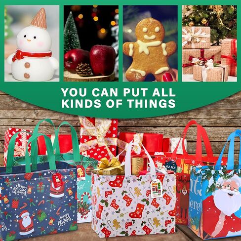 24 Gift Bags Luxury Mix Color Set – Elegant Multipack of 8 Rose Gold, 8 Silver, 8 Gold, Medium Size Reusable Bags for Parties, Weddings, Birthdays , gift bags , gift bags with handles , shopping bags , birthday gift bag , Size 32 x 28 x 12 cm in Saudi Arabia