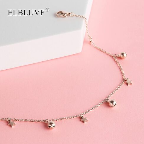 Stainless Steel Gold Rose Gold Plated Star Bells Summer Beach Chain Anklet Foot Jewelry Adjustable For Women in Kuwait