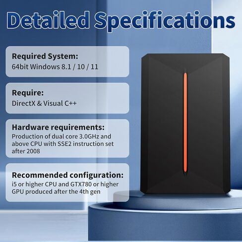 Candone Retro Game Console Hard Drive, Plug and Play Video Game Console, Retro Gaming Console 500G Emulator Console Built-in 3762 Games, Game Hard Drive with 13 Emulators for PC Win 8.1/10/11 in Saudi Arabia
