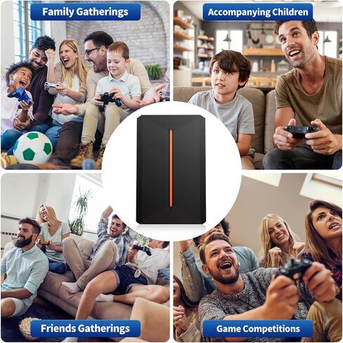 Candone Retro Game Console Hard Drive, Plug and Play Video Game Console, Retro Gaming Console 500G Emulator Console Built-in 3762 Games, Game Hard Drive with 13 Emulators for PC Win 8.1/10/11 in Saudi Arabia