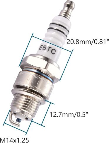 GOOFIT E6TC Spark Plug Replacement for 152F 154F 50cc 70cc 90cc 110cc Motorcycle ATV Go-karts Mini Bike 150cc Moped,Pack of 1 in Kuwait