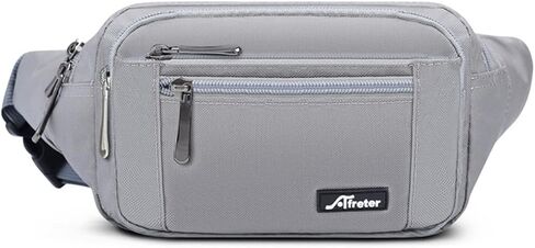 ChuLian Fanny Pack for Men Women, Waist Pack Hip Bum Bag with 6 Pockets, Waist Bag with Adjustable Strap Waterproof Fanny Packs for Hiking Traveling Black in Kuwait