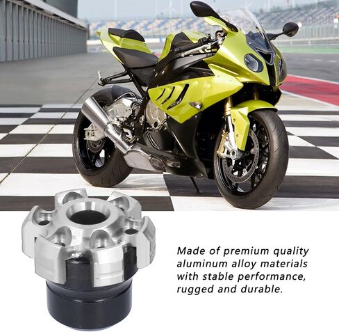 Tissting 2Pcs Motorcycle Fork Frame Sliders, CNC Aluminium Alloy Crash Protection Motorcycle Falling Protector Universal for Motorcycles Bikes(Red) in Saudi Arabia