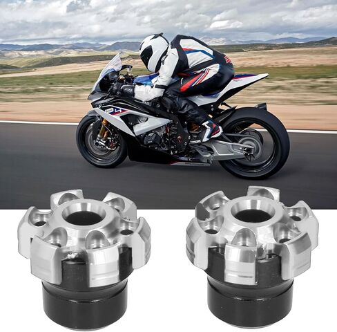 Tissting 2Pcs Motorcycle Fork Frame Sliders, CNC Aluminium Alloy Crash Protection Motorcycle Falling Protector Universal for Motorcycles Bikes(Red) in Saudi Arabia