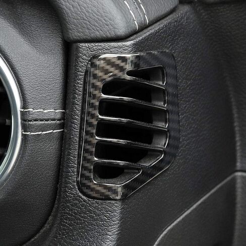 JeCar لـ JL Dash غطاء فتحة التهوية الجانبية ملحقات داخلية لسيارة 2018-2023 Jeep Wrangler JL JLU & Unlimited، لـ 2020-2023 Gladiator JT (فضي) in Saudi Arabia