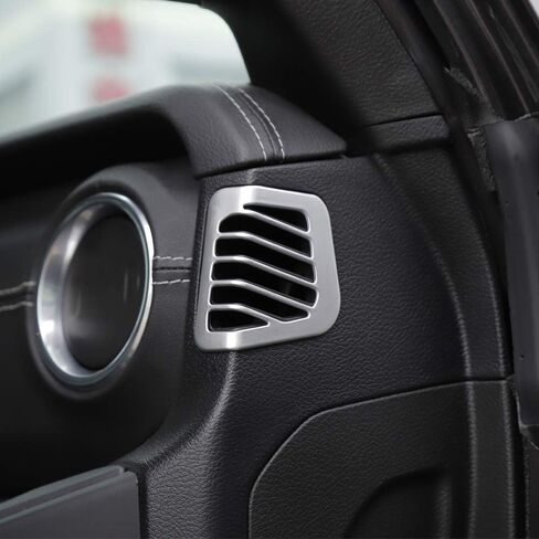 JeCar لـ JL Dash غطاء فتحة التهوية الجانبية ملحقات داخلية لسيارة 2018-2023 Jeep Wrangler JL JLU & Unlimited، لـ 2020-2023 Gladiator JT (فضي) in Saudi Arabia