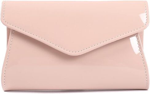 Fashion Glossy Envelope Faux Patent Leather Clutch Evening Bags for Women Wedding Formal Prom Handbag in Saudi Arabia