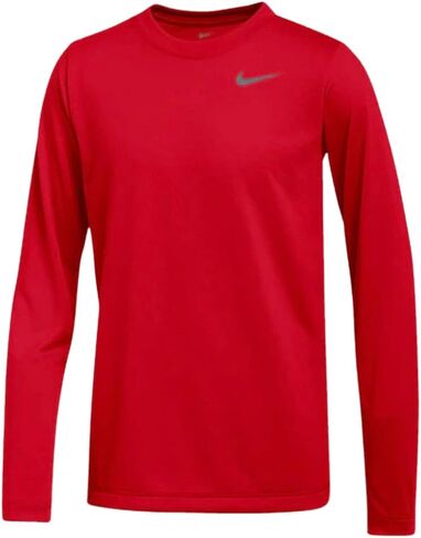 Nike Boys Legend Long Sleeve Athletic T-Shirt (Sky Blue, Youth - Medium) in Kuwait