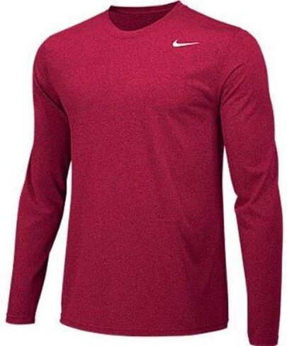 Nike Boys Legend Long Sleeve Athletic T-Shirt (Sky Blue, Youth - Medium) in Kuwait