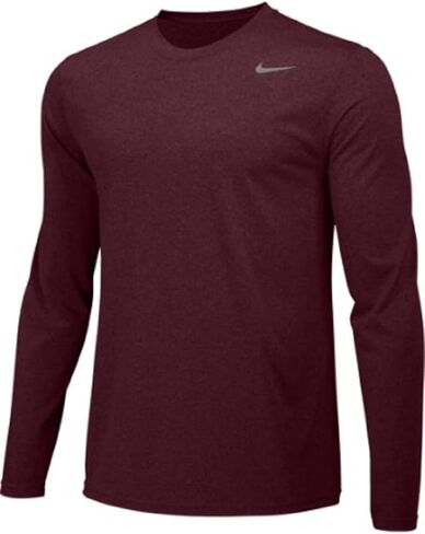 Nike Boys Legend Long Sleeve Athletic T-Shirt (Sky Blue, Youth - Medium) in Kuwait