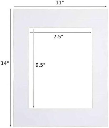 A Plus Max White 11x14" Mat Board For Picture Framing Pack of 20 in Kuwait