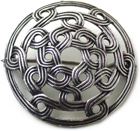 925 Sterling Silver Norse Viking Shield Brooches, Cloak, Shawl, Scarf Pin, Celtic Irish Vintage Jewelry in Saudi Arabia