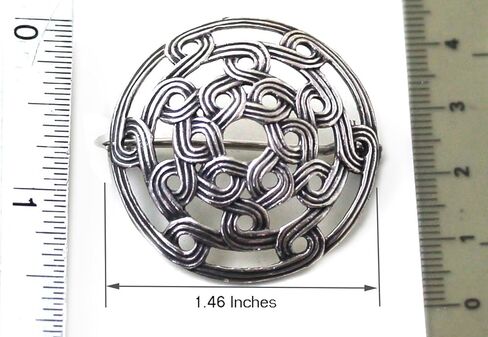 925 Sterling Silver Norse Viking Shield Brooches, Cloak, Shawl, Scarf Pin, Celtic Irish Vintage Jewelry in Saudi Arabia