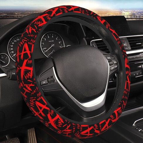 Thickened Cartoon Funny Anime Pattern Steering Wheel Cover for Women Men, Anime Car Accessories Decor, Universal 15 Inch Anti-Slip Neoprene Auto Steering Wheel Covers Protector (Style 3) in Saudi Arabia