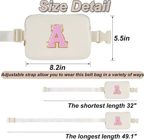 هدايا عيد ميلاد للفتيات بعمر 4 5 6 7 8 9 10 11 12 13 عامًا، حقيبة فاني باك عبر الجسم وحقيبة حزام وحقيبة مجوهرات للسفر منظم صندوق مجوهرات صغير للنساء أشياء لطيفة | كريم، أ in Kuwait