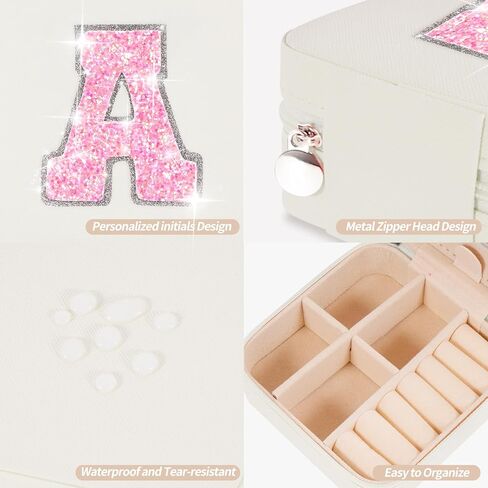 هدايا عيد ميلاد للفتيات بعمر 4 5 6 7 8 9 10 11 12 13 عامًا، حقيبة فاني باك عبر الجسم وحقيبة حزام وحقيبة مجوهرات للسفر منظم صندوق مجوهرات صغير للنساء أشياء لطيفة | كريم، أ in Kuwait