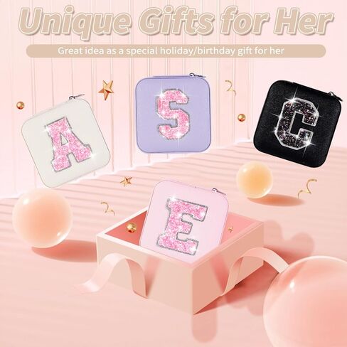 هدايا عيد ميلاد للفتيات بعمر 4 5 6 7 8 9 10 11 12 13 عامًا، حقيبة فاني باك عبر الجسم وحقيبة حزام وحقيبة مجوهرات للسفر منظم صندوق مجوهرات صغير للنساء أشياء لطيفة | كريم، أ in Kuwait