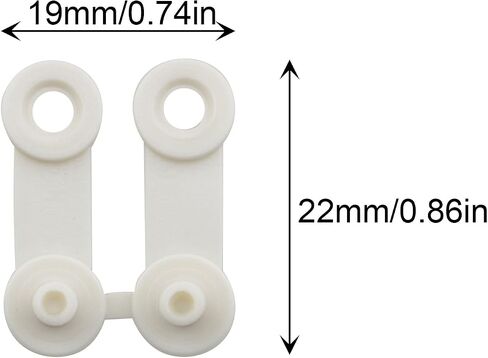 JCBIZ 4PCS Knitting Machine Accessory Flower Clip Hitch Plastic Snap Clip Fits Most of The Knitting Machines in The Market Through-Hole Pattern Smooth Running of The Machine When Secured White in Saudi Arabia