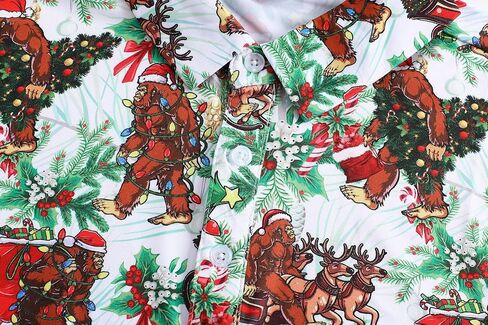Christmas Shirts for Men Short Sleeve Santa Claus Funny Christmas Golf Polo Shirts in Saudi Arabia