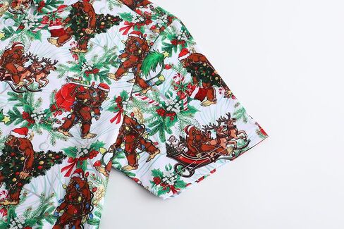 Christmas Shirts for Men Short Sleeve Santa Claus Funny Christmas Golf Polo Shirts in Saudi Arabia