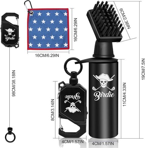 Montela Golf Club Cleaner Brush Golf Water Brush with Mini Towel Golf Brush Cleaning Golf Club & Ball Golf Club Cleaner Kit Golf Accessories for Gift for Men/Women in Saudi Arabia