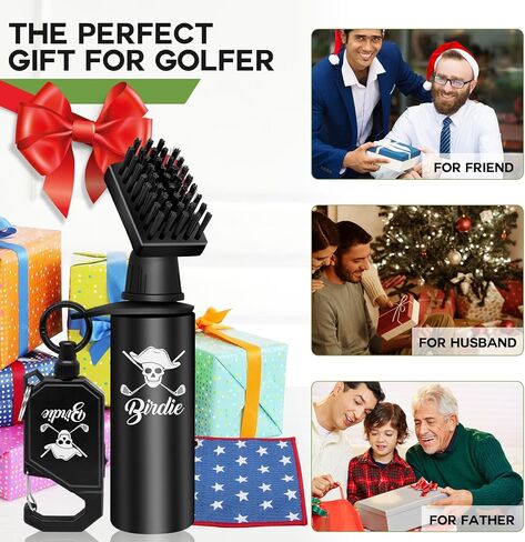 Montela Golf Club Cleaner Brush Golf Water Brush with Mini Towel Golf Brush Cleaning Golf Club & Ball Golf Club Cleaner Kit Golf Accessories for Gift for Men/Women in Saudi Arabia