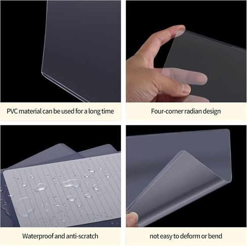 50 قطعة من أكمام الصور الصلبة مقاس 8.5 × 11 بوصة، واقيات الصور ذات التحميل العلوي، أكمام القائمة الشفافة، واقي البطاقة الصلبة البلاستيكية، حجم الرسالة، واقيات المستندات الصلبة لحامل قائمة حامي شهادة الميلاد in Kuwait