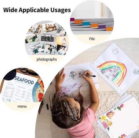 50 قطعة من أكمام الصور الصلبة مقاس 8.5 × 11 بوصة، واقيات الصور ذات التحميل العلوي، أكمام القائمة الشفافة، واقي البطاقة الصلبة البلاستيكية، حجم الرسالة، واقيات المستندات الصلبة لحامل قائمة حامي شهادة الميلاد in Kuwait