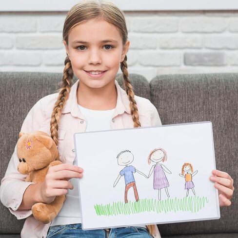 50 قطعة من أكمام الصور الصلبة مقاس 8.5 × 11 بوصة، واقيات الصور ذات التحميل العلوي، أكمام القائمة الشفافة، واقي البطاقة الصلبة البلاستيكية، حجم الرسالة، واقيات المستندات الصلبة لحامل قائمة حامي شهادة الميلاد in Kuwait