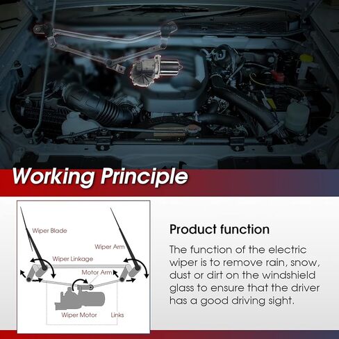 استبدال محرك ممسحة الزجاج الأمامي الخلفي لـ 2003-2008 Honda Pilot V6 3.5L Sport Utility in Saudi Arabia