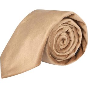 King & Priory Taupe Brown Velvet Necktie, Tie