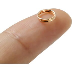 100Pcs Small Key Rings Mini Keyring Rings Split Rings for Keychains Metal Rings for DIY Pendants Ornaments Crafts Accessories (Gun black)