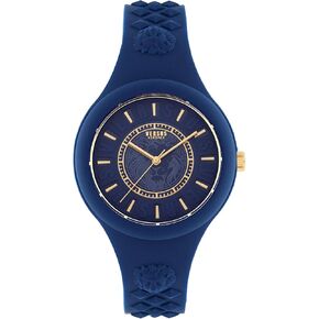 Versus Versace Womens Fire Island Fashion Watch. Adjustable and Sporty Silicone Strap. Includes Travel Gift Pouch.