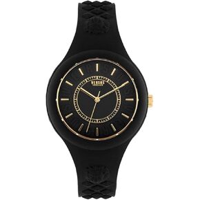 Versus Versace Womens Fire Island Fashion Watch. Adjustable and Sporty Silicone Strap. Includes Travel Gift Pouch.