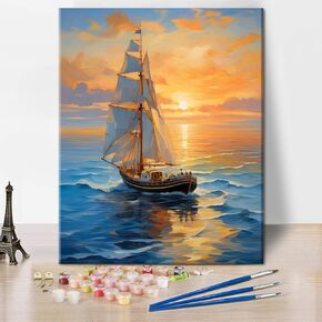 Rebotipy Paint by Numbers Colored Eyes Paint by Numbers Kit for Adults Canvas Eye Paint by Numbers Adults Craft for Home Decor Canvas Painting Kit with Brushes and Pigment 16x20 Inch Without Frame