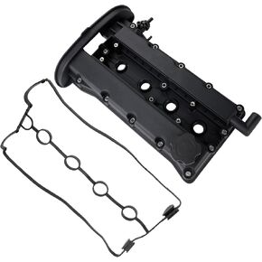 WATERWICH Engine Valve Cover with Gasket and Oil Filler Cap Compatible with Chevy Aveo 2004 2005 1.6L L4 Replacement for 96415423, 96473698, 96495285