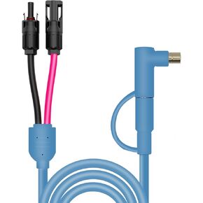 Solar Panel to DC 8mm Adapter Cable, Solar Connector to DC8mm ，DC 8mm Connector with DC8020 Converter for Portable Power Station GZ Yeti Jakery Solar Generator 12AWG+14AWG Heavy Duty