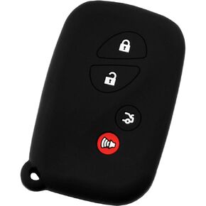 KeyGuardz Keyless Entry Remote Car Smart Key Fob Outer Shell Cover Soft Rubber Protective Case for ES GS is LS