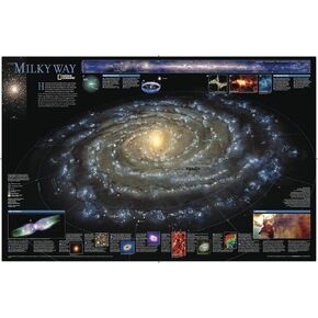 National Geographic: The Milky Way - Poster - 31.25 x 20.25 inches - Art Quality Print