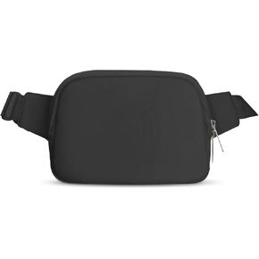 Iilyswee Everywhere Belt Bag Large 2L for Women Men, Crossbody Fanny Pack Purse Waist Pouch with Adjustable Strap for Workout Hiking Running Travel, Pink