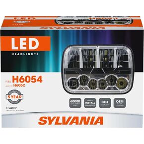 SYLVANIA LED Sealed Beam Headlight - H6054SL.BX - Fits H6054 & H6052 - Bright, Durable, Energy-Efficient Automotive Headlight - 1 Lamp Per Box