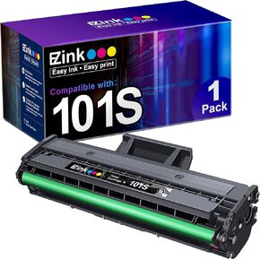 E-Z Ink Compatible Toner Cartridge Replacement for Samsung MLT-D101S 101S MLTD101S to use with ML-2166W ML-2160 ML-2165 SCX-3405W ML-2165W SCX-3405FW SCX-3400 SCX-3401FH SF-760P Printer (1 Black)