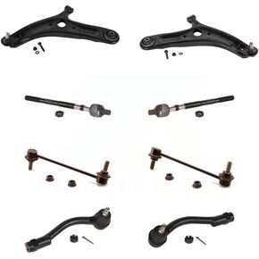 Front Suspension Control Arm And Ball Joint Assembly Steering Tie Rod End Stabilizer Bar Link Kit (8Pc) For 2010-2011 Kia Soul Automatic transmission KTR-100615