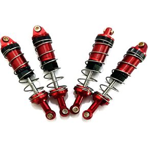 4-Pack RC Car Shock Absorbers Metal Shocks Damper Compatible with MJX Hyper Go 16207 16208 16209 16210 H16BM H16GT H16DR 1/16 Scale RC Car Upgrades Part