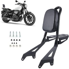 Detachable Motorcycle Sissy Bar Passenger Backrest with Luggage Rack Fit for Yamaha Star Bolt XVS 950 XV950 R Spec 2014-2022
