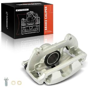 A-Premium Disc Brake Caliper Assembly with Bracket Compatible with Volkswagen Tiguan 2018-2022, CC 2013-2017, Arteon 2019-2022 & Audi A3 Quattro 2020, Q3 2019-2022 - Front Right Passenger Side