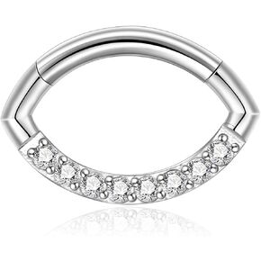 Lantine Septum Rings G23 Titanium Conch Cartilage Tragus Daith Helix Piercing Jewelry 16g Nose Ring Hoop