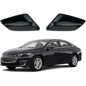 Side Mirror Cover Cap fit for Chevrolet Malibu 2016 2017 2018 2019 2020 2021 2022 2023 2024 for Chevy Malibu Driver & Passenger Side Replace 84026842 84026841 (Glossy Black/Shiny Black)