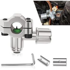 1 PC Car Air Conditioner Bullet Piercing Valve Kit, HVAC Alloy Needle Air Conditioner Valve for 1/4" 5/16" 3/8" Pipe, Replace for AP4502525 BPV31DGPV14 GPV31 MPV31, Universal for Car (Silver)