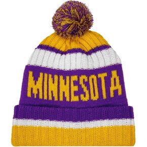 Minnesota Beanie Knit Hat with Pom Winter Cuffed Cap Sport Fans Gift